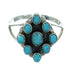 Southwestern Turquoise Sterling Silver Jewelry Ring Size 5 YX71570